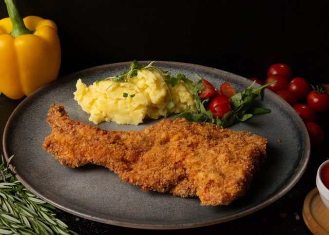 Rack de porc in crustă panko / Pork rack in a panko crust