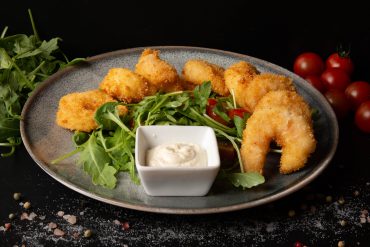 Creveți pane / Breaded shrimp